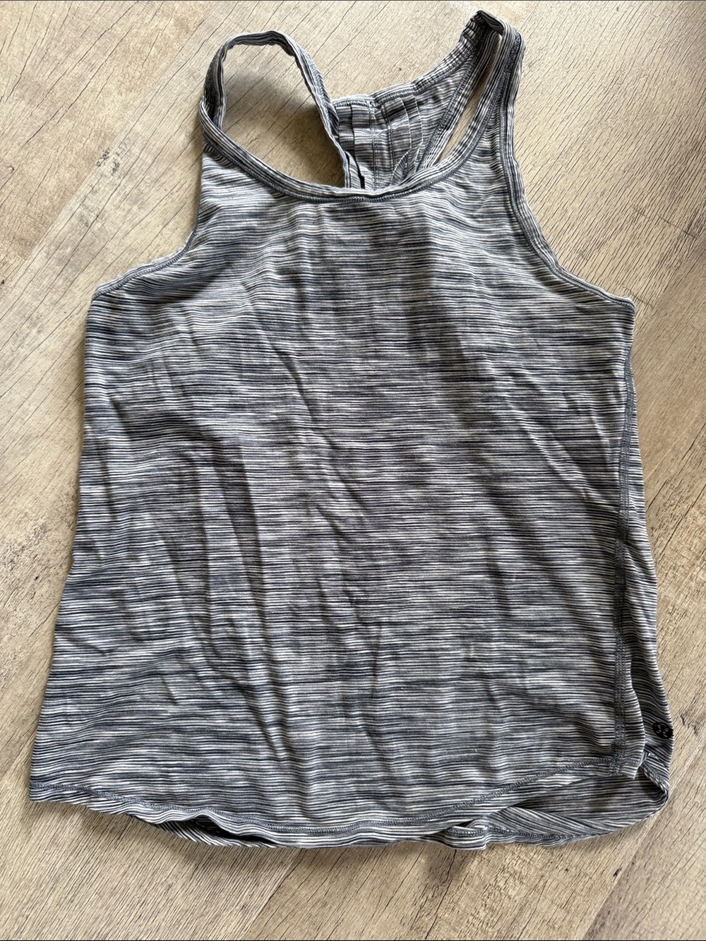 Lululemon Women’s Gray Striped Racerback Tank Top